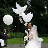 Gaeaspace  -  10/20/50pcs Biodegradable Wedding Party Decoration White Dove Balloon Orbs Peace Bird Balloon Pigeons Marriage Helium Balloon