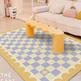 Gaeaspace  -  Ins Simple Girl Bedroom Bedside Soft Carpet Cute Cartoon Living Room Decoration Carpets Home Children's Room Baby Crawling Rugs