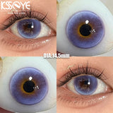 Gaeaspace  -  Color Contact Lenses 2Pcs New Product Myopia Degree 0 to -8.00 Cosplay Anime Purple Green Lenses Soft Lens