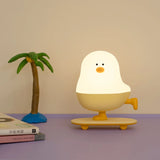 Gaeaspace  -  Eggshell Chicken Night Light Cartoon LED Light Bedroom Children Touch Adjustable Light Rechargeable Warm Light Atmosphere Light