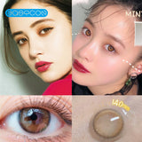 Gaeaspace  -  amber brown Colored Contact Lenses soft for eyes small Beauty Pupil myopia prescription degree yearly natural new big