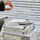 Gaeaspace  -  Multi-Purpose Clear Clamshell Storage Box Stationery Organizer Desk Accessories Office School Supplies