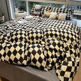 Gaeaspace  -  Cotton Aesthetic Duvet Cover Luxury Flowers Men Pattern Bed Comforter Sets Boys Single Twin Hippie Colchas Bed Sheet Decorative