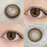 Gaeaspace  -  2PCs/Pair 10 Tone New Lenses Color Contact Lenses for Eyes Natural Colored Eye Lenses Beauty Eye Color Lens Yearly Use