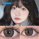 Gaeaspace  -  Ice Black Tea gray Colored Contact Lenses soft for eyes small Beauty Pupil myopia prescription degree yearly natural new big