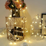 Gaeaspace  -  LED String Lights Outdoor Star Chain Lights Garland Lights Bulb Fairy Lights Party Home Wedding Garden Christmas Decor