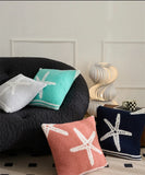 Gaeaspace  -  Nordic Feather Yarn Simple Modern Cushion Cover INS Style Cute Starfish Plush Pillow Case Bed Bay Window Car Soft Pillow Case