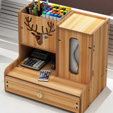 Gaeaspace  - Creative Desktop Drawer Office Sundries Pen Storage Box Home Dresser Paper Towels Cosmetics Storage Box Multifunctional Shelf