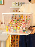 Gaeasapce  -  Large Capacity Mystery Box Showcase Collectible Figures Display Stand Case Dust-proof Jasmine Bubble Matt Doll Toy Organizer Box