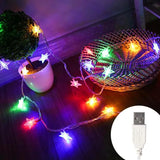 Gaeaspace  -  LED String Lights Outdoor Star Chain Lights Garland Lights Bulb Fairy Lights Party Home Wedding Garden Christmas Decor