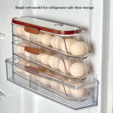 Gaeaspace  -  Large Egg Holder for Fridge Automatic Rolling Egg Organizer Clear Plastic Egg Container Stackable Egg Dispenser and Storage Bin