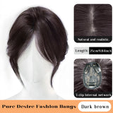 Gaeaspace  -  Synthetic Topper Hairpiece False Bang Clip-In Bangs Extension Natural Fake Fringe Invisible Clourse Hairpiece for Women