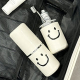 Gaeaspace  -  Smile Travel Toothbrush Holder Large Travel Toothbrush Cup Case Portable Toothbrush Toothpaste Makeup Storage for Business Trip