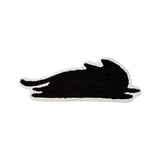 Gaeaspace  -  Long Tufting Black Cat Bedroom Rug Bathroom Mat Soft Cartoon Animal Pad Living Room Carpet Anti-slip Hallway Home Nursery Decor