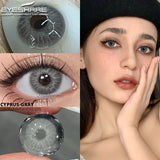 Gaeaspace  -  1 Pair New Natural Colored Contact Lenses for Eyes Blue Lenses Green Eye Lenses Brown Lenses Yearl Gray Contact Lenses