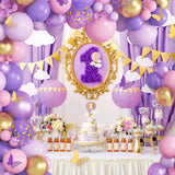 Gaeaspace   -  120 Pieces Pink Confetti Balloons Garland Arch Kit Purple Gold Butterfly Stickers Birthday Baby Shower Wedding Party Decorations