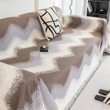 Gaeaspace  -  Modern Wavy Lines Sofa Cover Cloth for Living Room Decor, Full Cover, Universal Couch Towel Mat, Dust Proof Sofa Cushion Cover