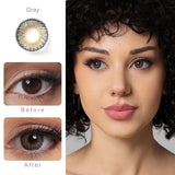 Gaeaspace  -  Natural Color Contact Lenses for Eyes 3 Tone Color Lens Gray Contact Lens Yearly Fashion Blue Contact Lens Colored Eye Contacts