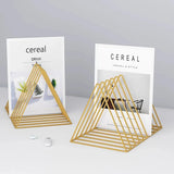 Gaeaspace  -  Triangle Desktop Storage and Organization Folder Iron Art Metal Office Materials Magazine Student Books Small Storage Shelf