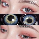 Gaeaspace  -  1 Pair Color Contact Lenses for Eyes Myopia Diopter Natural Brown Eyes Color Lenses Beauty Pupil Yearly Use Fast Shpping