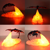 Gaeaspace  -  3D Print LED Fire Dragon Ice Dragon Lamp Room Decor Rechargeable Night Light Bedside Lamp For Holiday Birthday Gift Home Decor