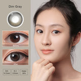 Gaeaspace -  2pcs Colored Contacts for Eyes Color Contact Lenses Brown Colorful Eyes Lenses Yearly Cosmetic Makeup Eye Contacts Lens