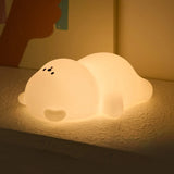 Gaeaspace  -  Cute Silicone Night Lamp Lying Flat Bear Desktop Decorative Light Indoor Creative Atmosphere Lamp Baby Night Lamp Children Gift