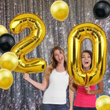 Gaeaspace  -  20th Happy Birthday Party Decorations Balloon Banner 20 Years Old Latex Confetti Balloons for Women Birthday Party Supplies