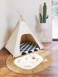 Gaeaspace  -  Cartoon Cute Children Girl Room Round Bedroom Bedside Carpets Cat Living Room Large Area Carpet Computer Chair Cloakroom Rug 양탄자