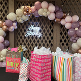 Gaeaspace  -  130pcs Dusty Purple Balloon Garland Arch Kit Pink Sand White Chrome Rose Gold Balloons for Wedding Birthday Party Decorations