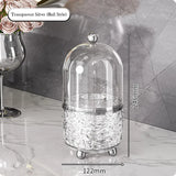 Gaeaspace  -  360° Rotating Makeup Brushes Holder Portable Desktop Cosmetic Organizer for Brushes Cosmetic Storage Box Clear Jewelry Container