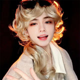 Gaeaspace  -  Cosplay Wig Gothic Style Wigs for Men or Women Trailing Long Curly Hair カーリーウィッグ Curls  Blonde Wig