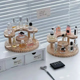 Gaeaspace  -  Creative Display Riser Stand Wooden Shelf for Perfume Organizer Perfume Display Shelf Figure Display Case Dolls Storage Rack