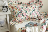 Gaeaspace  -  Romantic fairyfair floral beding set,full queen king retro pastoral flower cotton home textile bedspread pillow case quilt cover