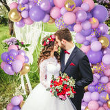 Gaeaspace   -  120 Pieces Pink Confetti Balloons Garland Arch Kit Purple Gold Butterfly Stickers Birthday Baby Shower Wedding Party Decorations