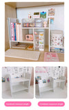 Gaeaspace  -  Kawaii Storage Shelf DIY Desk Holder Office Desktop Organizer Table Organizer Bookshelf Insert Shelve For Kids Room