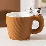 Gaeaspace  -  Ceramic Mug Creative Cartoon Cat Cute Cup Children's Milk Breakfast Home Office Coffee Mug Gift Frends Drinkware Tea Cup