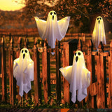 Gaeaspace  -  Halloween Party LED Glow Ghost Home Indoor Outdoor Decoration Supplies Haunted House Bar Hanging Horror Props with Lights