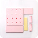 Gaeaspace  -  Ins Wall Hole Board Korean Decor Wall Pegboard Storage Rack Blind Box Toy Figure Girl Bedroom Free Punch Organizer Storage Board