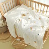 Gaeaspace  -  120x150cm Winter Warm Baby Quilt Comforter Quilted Blanket Summer Soft Nap Cover Bed Thick Blanket Newborn Infant Swaddle Wrap