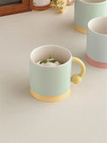 Gaeaspace  -  Korean Style Simple Ins Style Creative Mug Ceramic Frosted Matte Glaze Niche Couple Cup with Handle Household Milk Oatmeal Cup