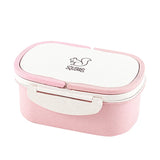 Gaeaspace  -  Wheat Straw Lunch Box for Kids Cartoon Bento Box Portable Eco-friendly Food Container for Picnic School Microwavable