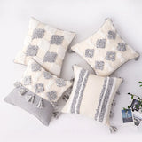 Gaeaspace  -  Home Decoration of Homestays, Ethnic Style Cushions, Bedside Insets, Moroccan Lace Tassel Tufted Pillows, Pillowcases