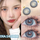 Gaeaspace  -  1Pair New Colored Contact Lenses Cosmetics For Eyes Natural Prescription Myopia Lenses Blue Beauty Pupil Free Shipping