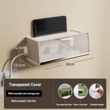 Gaeaspace  -  Wall Hanging Wireless Wifi Router Shelf Storage Box Wire Cable Storage Case Cable Power Bracket Organizer Plug Board Storage Box