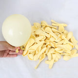 Gaeaspace  -  128pcs Pastel Blue Yellow Balloon Garland Arch Kit White Sand Balloons for Baby Shower Bear Birthday Bridal Party Decorations