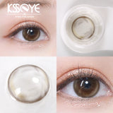 Gaeaspace  -  2Pcs Eyes Contacts Lenses with Diopter Fashion Soft Myopia Colored Lenses for Eyes Makeup Diameter 14.2mm Fast Shipping