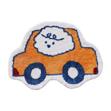 Gaeaspace  -  Tufting Cartoon Bedroom Mat Animal Lamb Car Carpet Anti Slip Kids Room Entrance Rug Fluffy Floor Pad Bathmat Doormat Home Decor