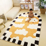 Gaeaspace  -  Arched Cloud Living Room Carpet Cute Children's Bedroom Rug Fluffy Soft Game Room Alfombra Oversized Cartoon Tapis Tapete ковер