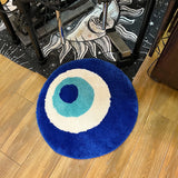 Gaeaspace  -  Fluffy Evil Eye Circle Rug Carpet Plush Comfortable Handmade Bedroom Ultra Soft and Fluffy High Quality for Halloween